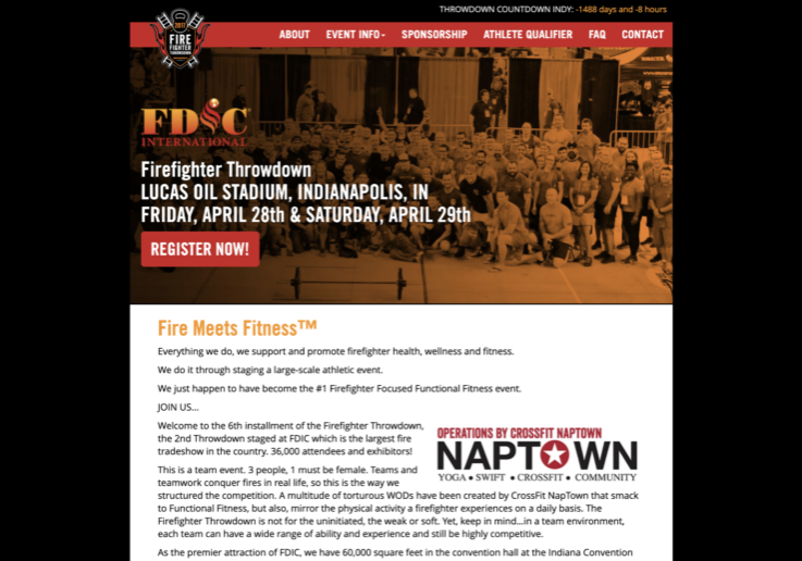 Firefighter Throwdown Website